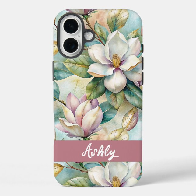 Custom Elegant Magnolias Case-Mate iPhone Hülle (Rückseite)
