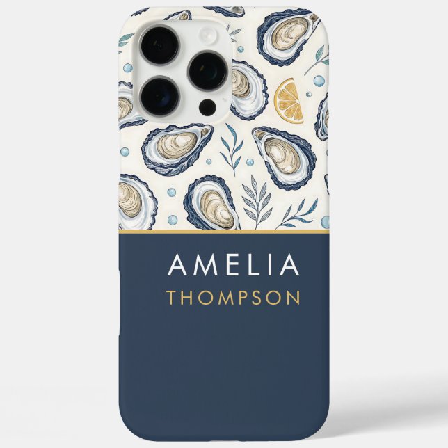 Custom Elegant Marine Oysters Case-Mate iPhone Hülle (Rückseite)