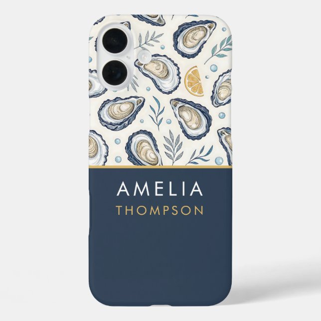 Custom Elegant Marine Oysters Case-Mate iPhone Hülle (Rückseite)