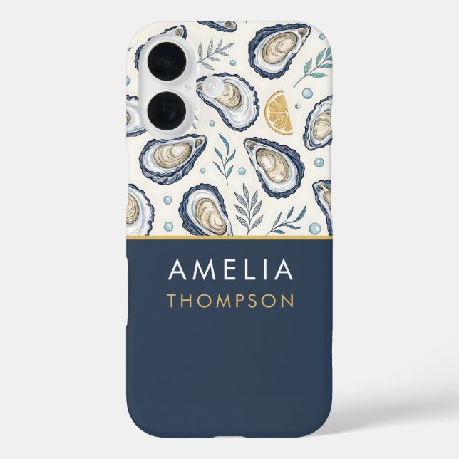 Custom Elegant Marine Oysters Case-Mate iPhone Hülle (Rückseite)