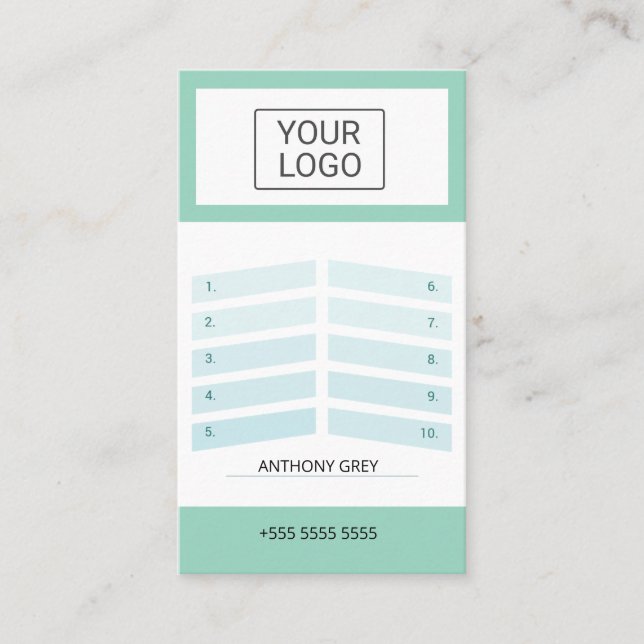 Custom Elegant Olive Green Business Season Ticket  (Vorderseite)