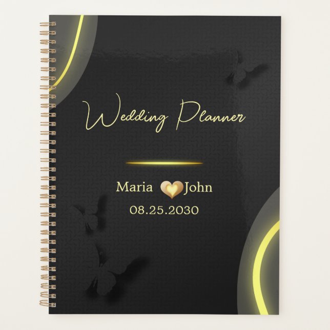 Custom Elegant Wedding Planer (Vorderseite)