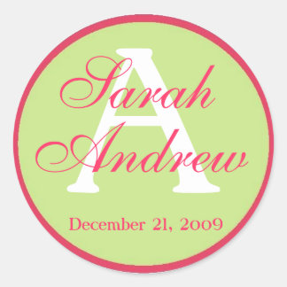 Custom Elegant Wedding Stickers