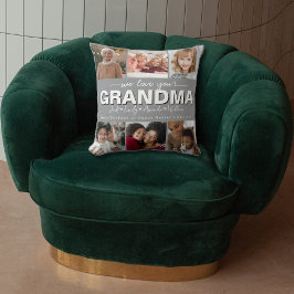 Custom Elegant Wir Liebe Sie Oma Foto Collage Kissen