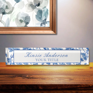 Custom Elegante Chinoiserie Namensplakette