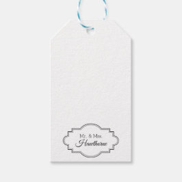 Custom elegante Couple Mr. / Mrs. Wedding Initials Geschenkanhänger