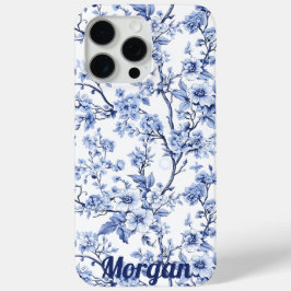 Custom Elegante French Vintag Blue Floral Geschenk Case-Mate iPhone Hülle