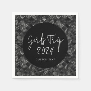 Custom Elegante Girls Tour Imitate Glitzer Serviette