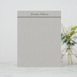 Custom Elegante Gray Business Stationery