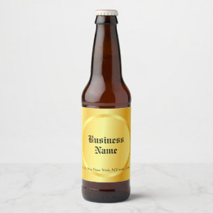 Custom Elegante Imitate Gold Calligraphy Script Bierflaschenetikett