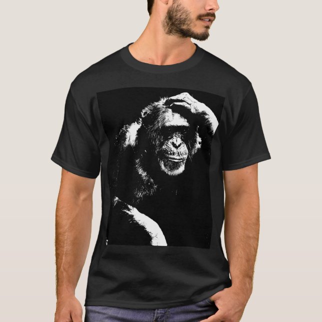 Custom Elegante Moderne trendige Denkart Ape Pop K T-Shirt (Vorderseite)