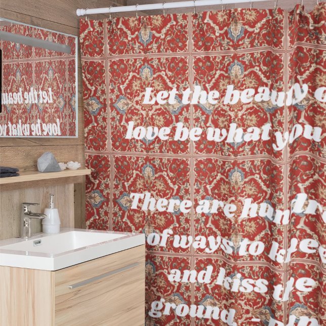 Custom Elegante Tile Muster iranische Geschenke fü Duschvorhang (Custom Elegant Tile Pattern Iranian Gifts for Her)