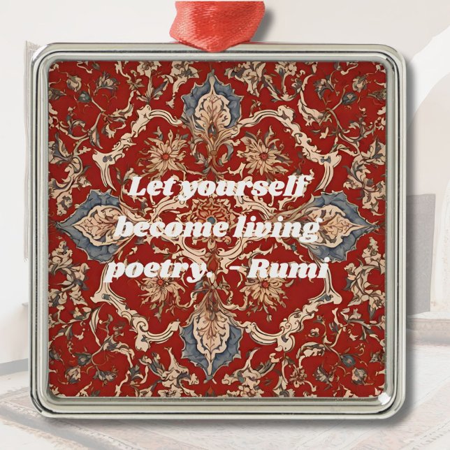 Custom Elegante Tile Muster iranische Geschenke fü Ornament Aus Metall (Custom Elegant Tile Pattern Iranian Gifts for Her)