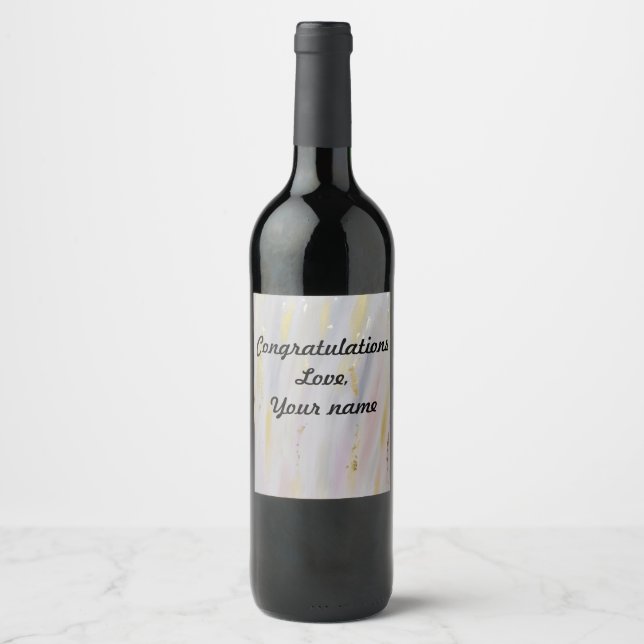 Custom Elegante Wine Label Weinetikett (Vorderseite)