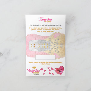 CUSTOM Eleganter handgefertigter Perlschmuck Danke