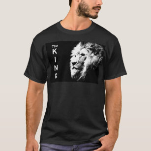 Custom Eleganter Moderner Pop Art Lion Kopfvorlage T-Shirt