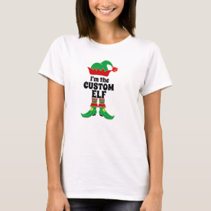 Custom Elf Ich bin der benutzerdefinierte Elf Erst T-Shirt