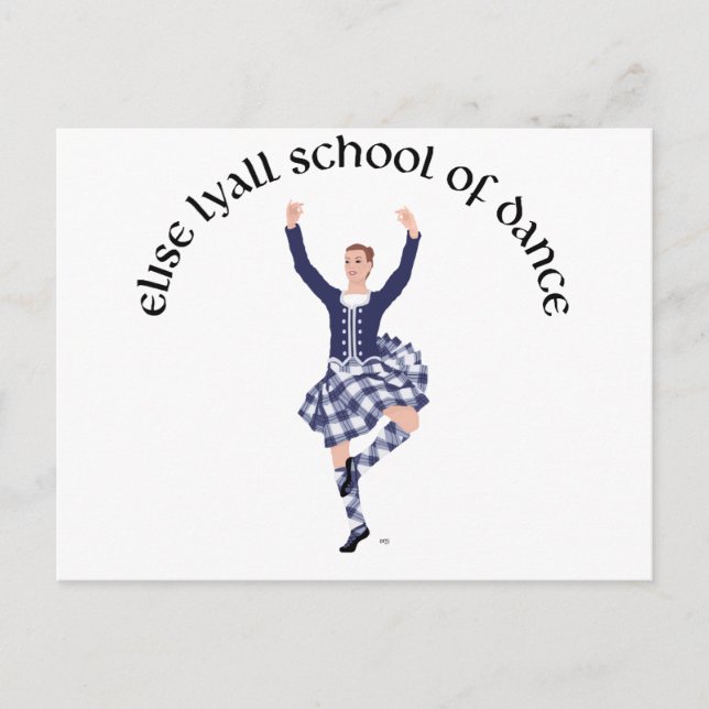 CUSTOM Elise Lyall School of Dance Postkarte (Vorderseite)