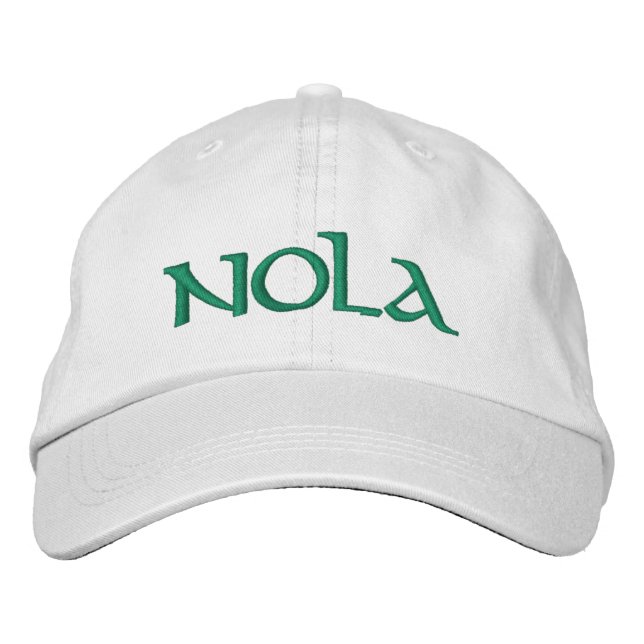 Custom embroidered Nola Mardi Gras Bestickte Baseballkappe (Vorderseite)