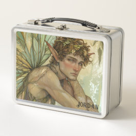 Custom Emerald Forest Guardian Elf  Metall Brotdose