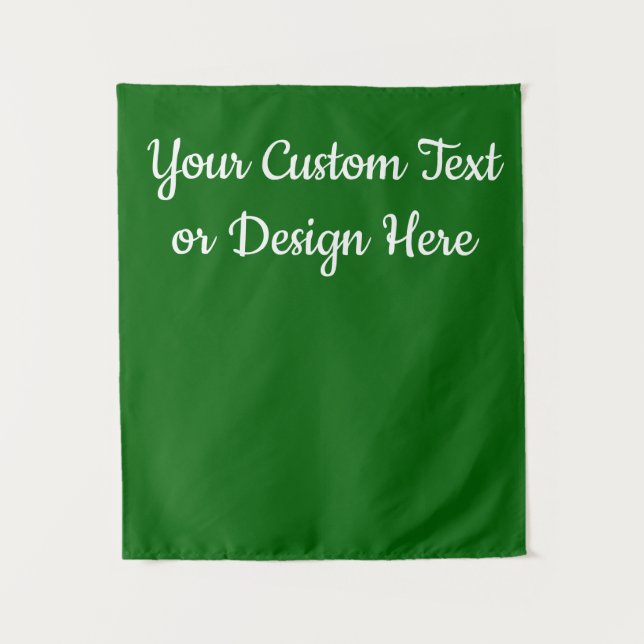 Custom Emerald Green Personalisiert Brautparty Wandteppich (Vorderseite)