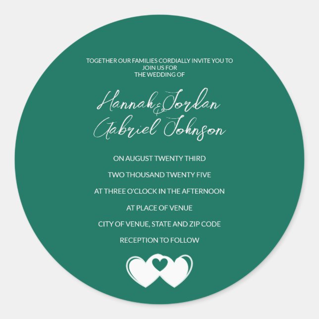 Custom Emerald Green Sticker (Vorderseite)