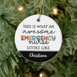 Custom Emergency Nurse Funny Phantastisch ER Nurse Keramik Ornament
