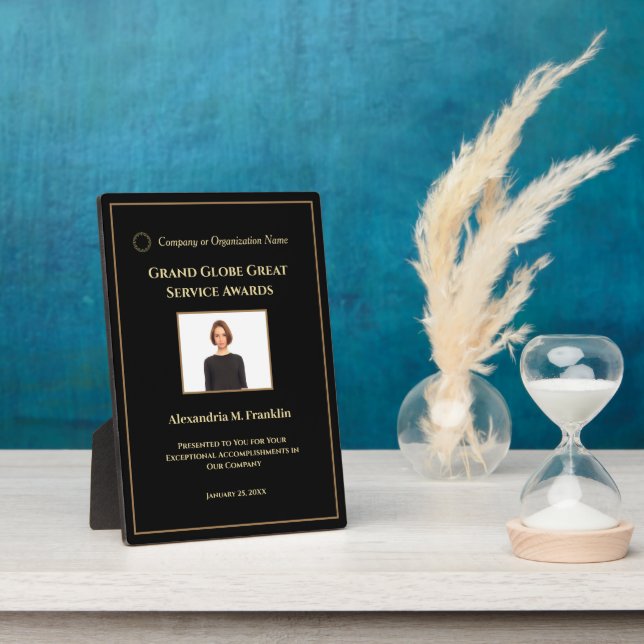 Custom Employee Awards Plaque Foto Personalize Fotoplatte (Seite)
