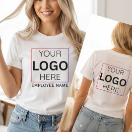Custom Employee Name Logo| Personalized Staff T-Shirt