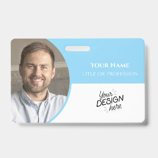 Custom Employee, Photo, Name, Title, Logo, Barcode Ausweis