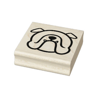Custom English Bulldog - Gummi Bulldog Briefmarke Gummistempel