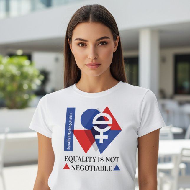 Custom Equality Is Not Negotiable Women's Day  Tri-Blend Shirt (Von Creator hochgeladen)