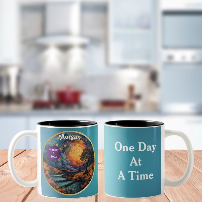 Custom Erholung Meilenstein Geschenk - Die Schritt Zweifarbige Tasse (Von Creator hochgeladen)