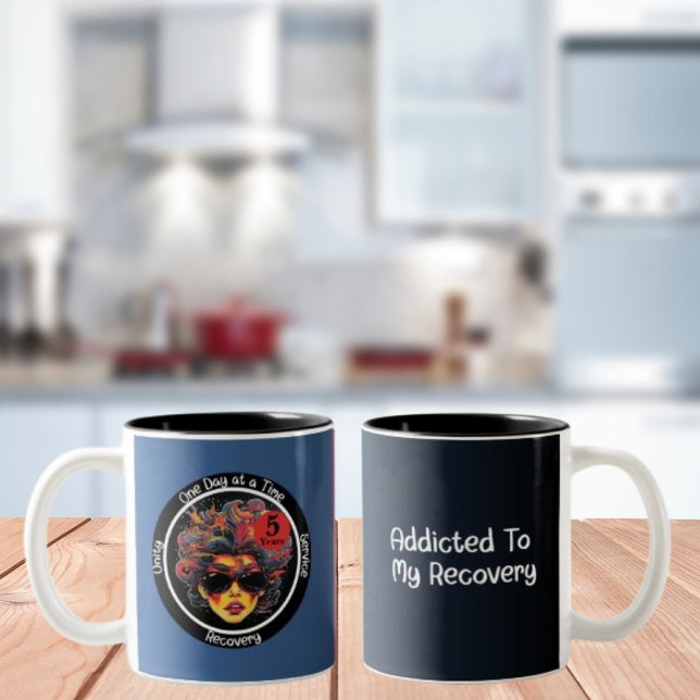Custom Erholung Meilenstein Geschenk für sie - Pop Zweifarbige Tasse (Von Creator hochgeladen)