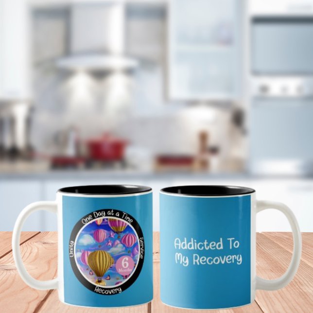 Custom Erholung Meilenstein Geschenk - Heißluftbal Zweifarbige Tasse (Von Creator hochgeladen)