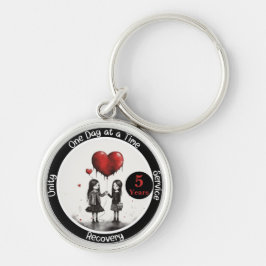 Custom Erholung Meilenstein-Geschenk Schlüsselanhänger