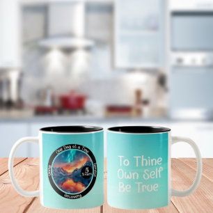 Custom Erholung Meilenstein Geschenk - Stille Zweifarbige Tasse