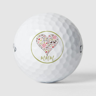 CUSTOM ERSTE GOLFBALL MIT SCANDINAVIANISCHEM HERZ