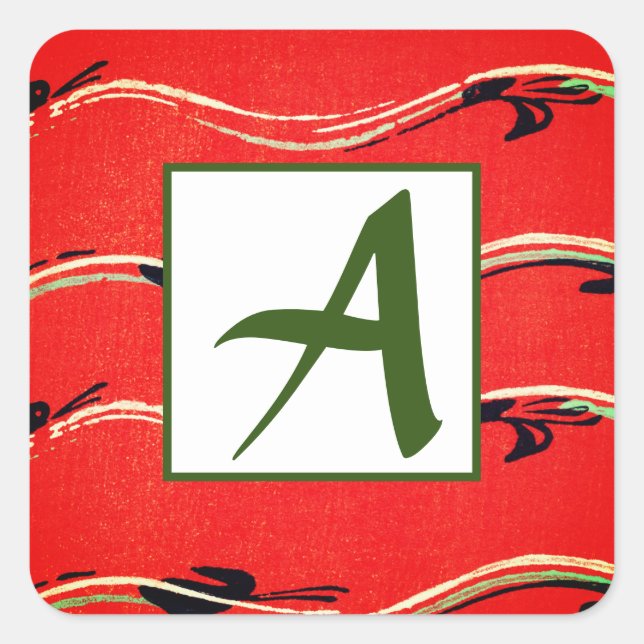 CUSTOM ERSTE ROTE UMSCHLAG AUFKLEBER (Vorderseite)