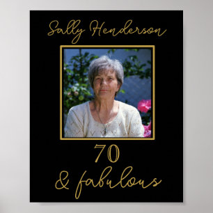 CUSTOM ERWACHSENER BIRTHDAY POSTER 70. GEBURTSTAG