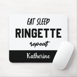 Custom essen Schlaf Ringette Wiederholung Ringette Mousepad