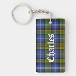 Custom Estes Family Tartan Karierte Schlüsselkette Schlüsselanhänger