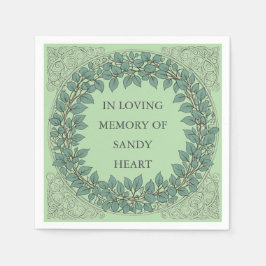 Custom Eukalyptus Funeral - Elegantes Memorial Serviette