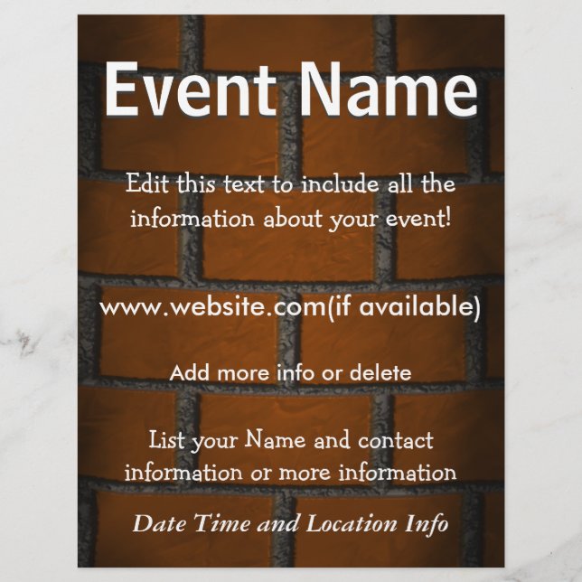 Custom Event Bridge Flyer (Vorne)