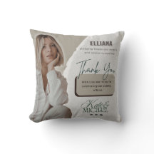 Custom Event Souvenir Throw Kissen