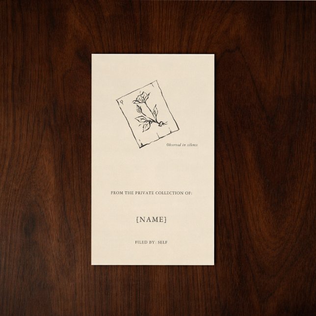 Custom Ex Libris Bookplate Sticker | Dark Academia (Von Creator hochgeladen)