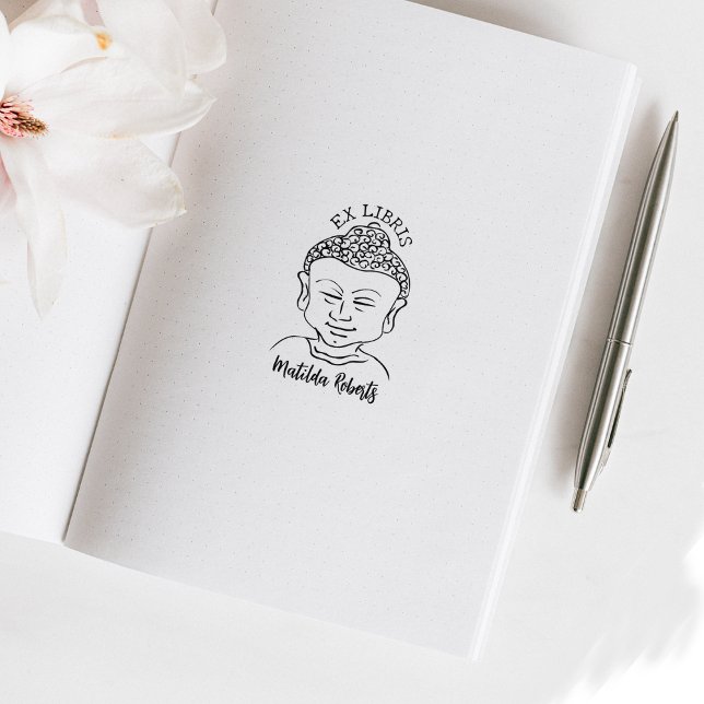 Custom Ex Libris, Buddha Book Gummistempel (Von Creator hochgeladen)