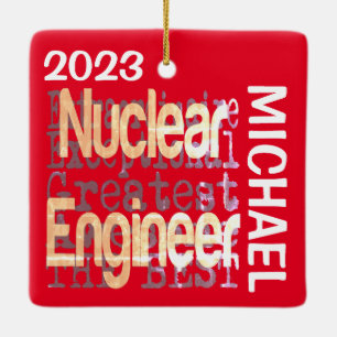 CUSTOM, Extraordinär für nukleare Ingenieure Keramikornament