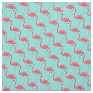 Custom Fabric-Pink Flamingo Stoff