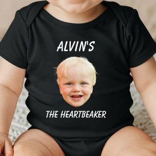 Custom Face Baby Girl Boy Geburtstagsparty Neuborn Baby Strampler